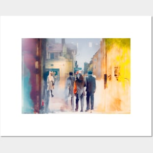 watercolors of everyday streetscapes Posters and Art